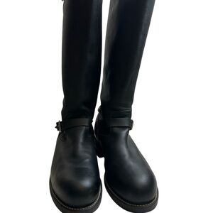 Chippewa Black Over the Knee Boots Sleek Leather Design, pre-owned, gently used.